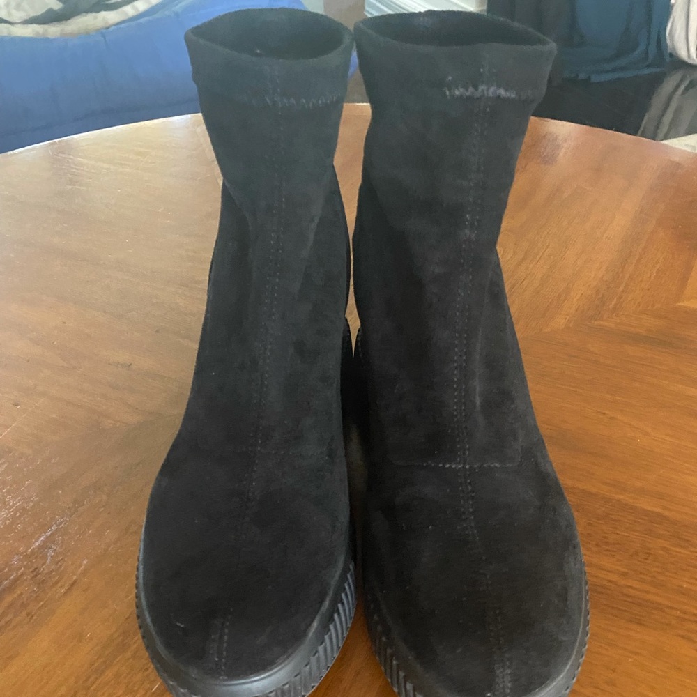 Sam Edelman suede platform ankle boots - Picture 5 of 6